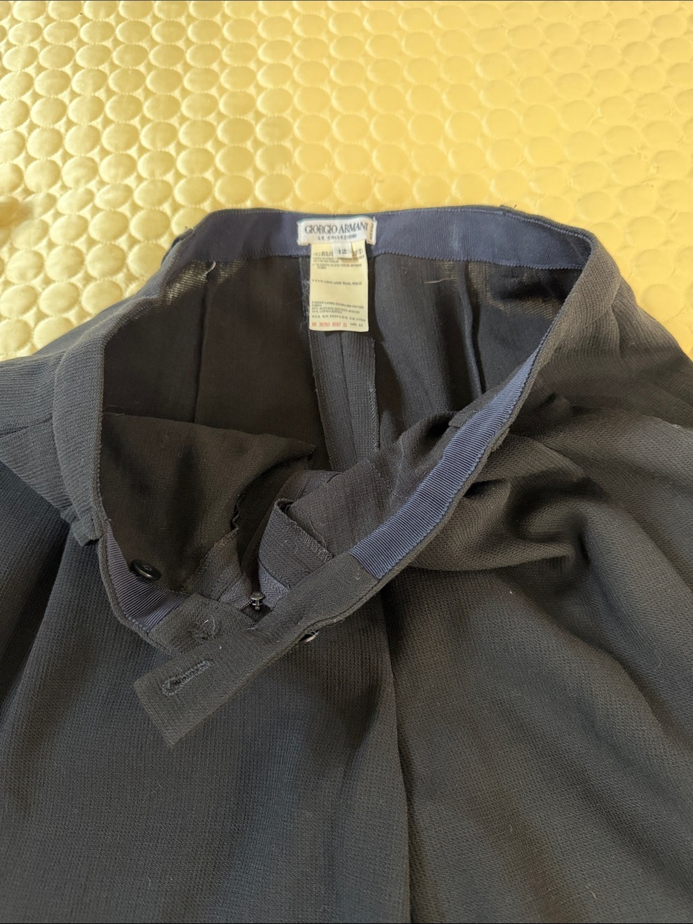 Vintage Giorgio Armani Black Wool Le Collezioni pants - Picture 5 of 7